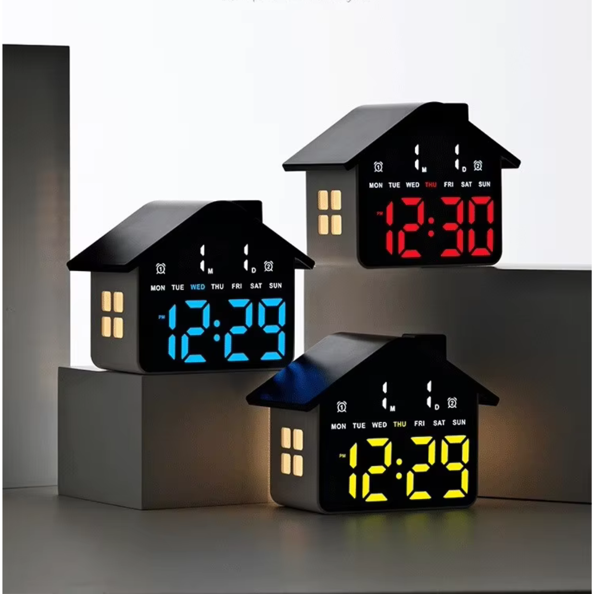 LED Digital Alarm Clock Cute Style
